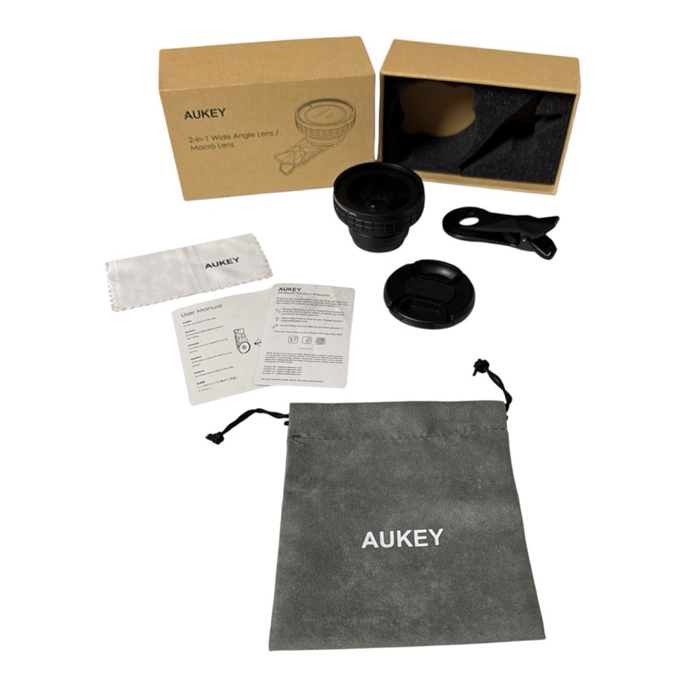 AUKEY Ora 2-in-1 Lens Set (140 Degree Wide Angle + 10x Macro)
